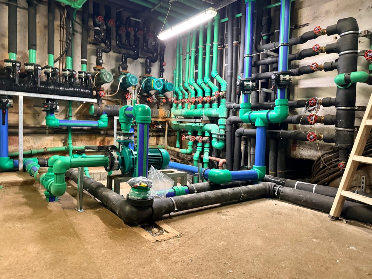 Water and Flame engine room