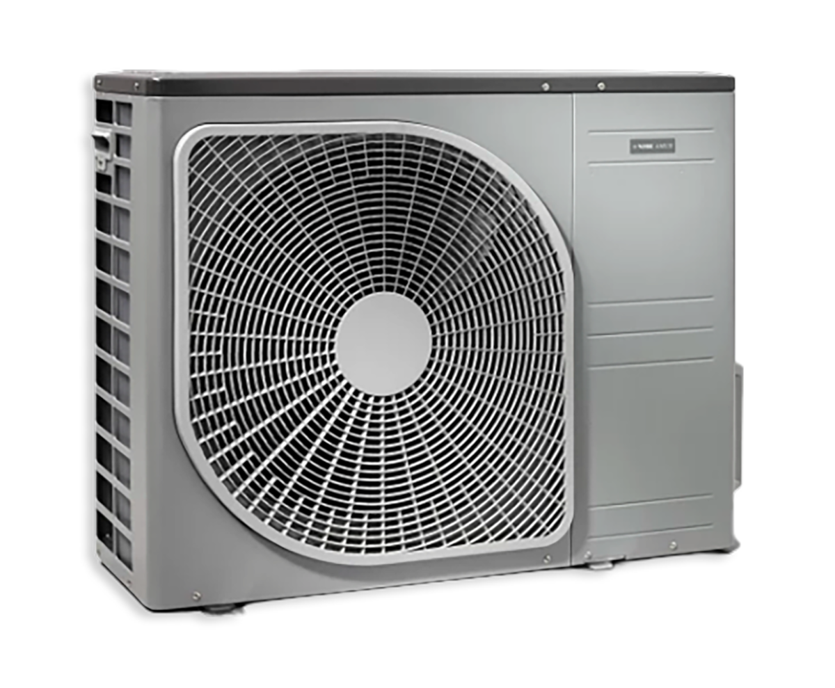 Water and Flame silver design Nibe heat pump