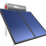 Water and Flame pictur eof double Calpak solar water heaters