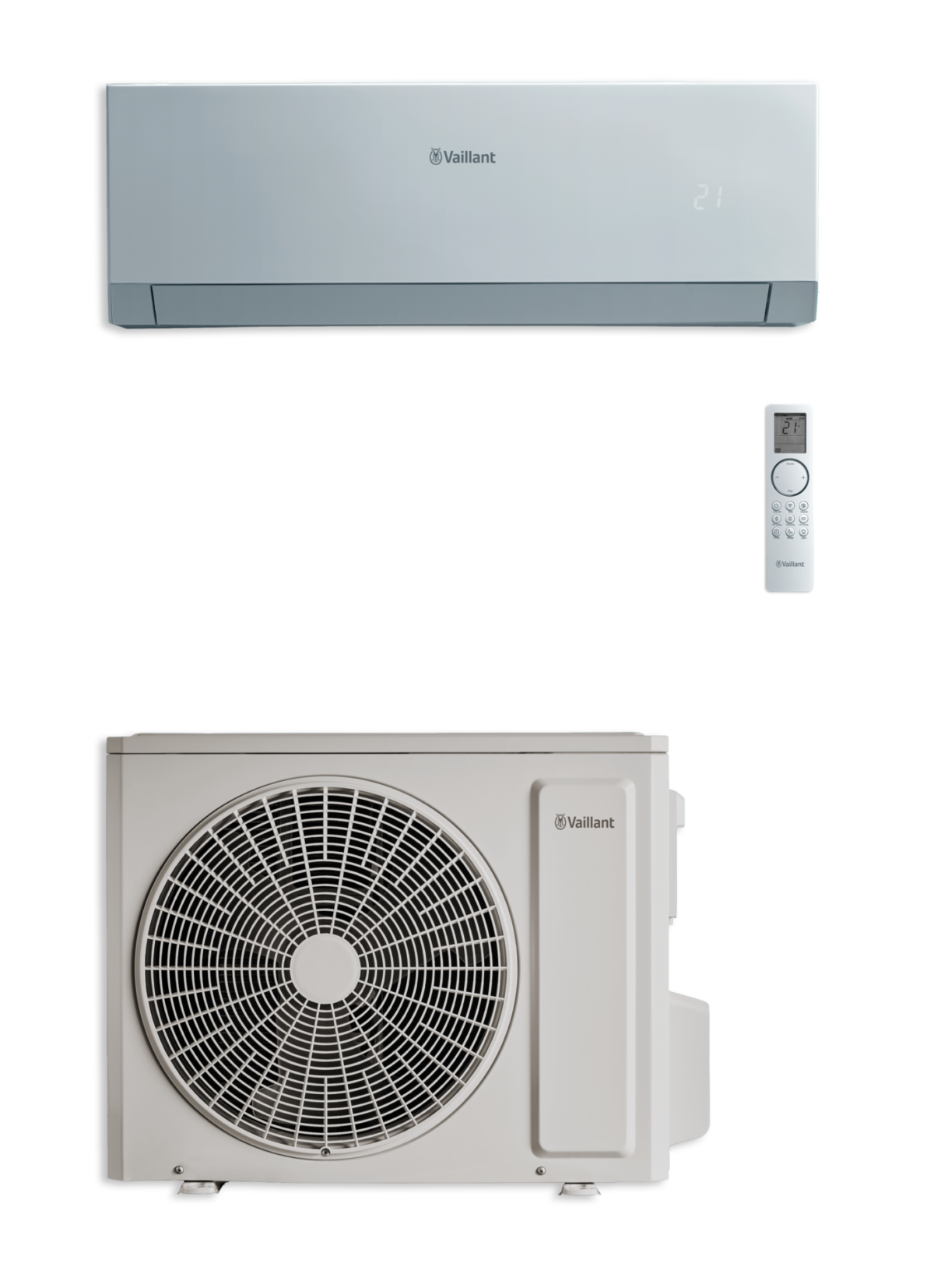 Water and Flame white Air Conditioners Vaillant