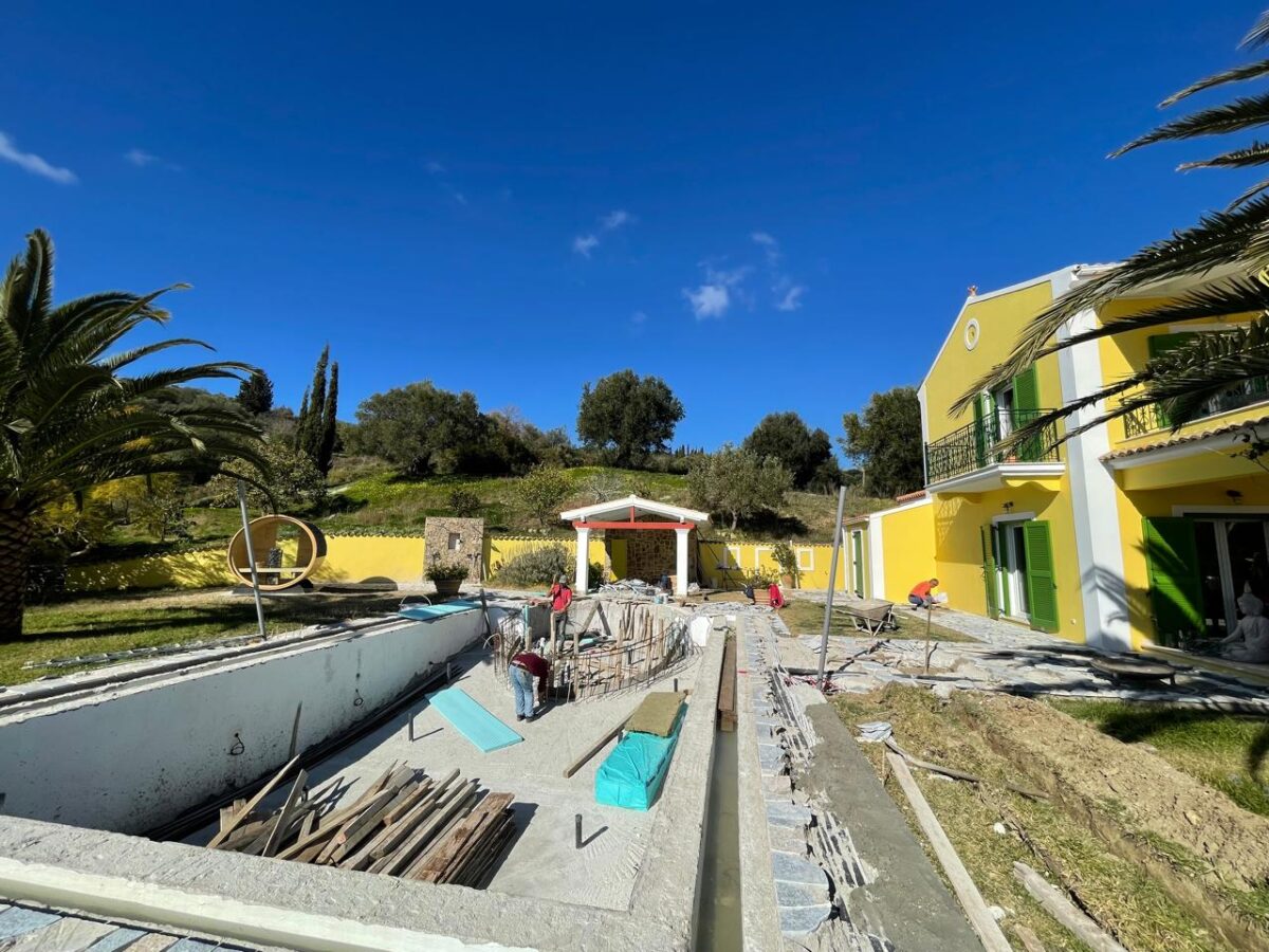 Water and Flame gardeen and pool renovation