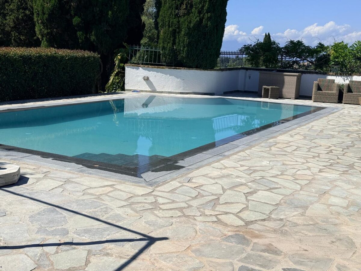 Water and Flame swimming pool area